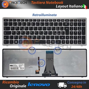 Tastiera Notebook Lenovo Retroilluminata S510 IdeaPad Z510 Z510A G500H S500C - Foto 1 di 3