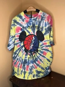 Grateful Dead Tie Dye Its a Dead World After All T-shirt size XL Used - Picture 1 of 3