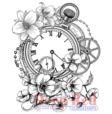 Deep Red Stamps Blossom Time Rubber Cling Stamp - Изображение 1 из 4