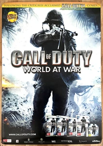 Call of Duty World At War RARE PS3 XBOX 360 59cm x 84cm Promotional Poster - Picture 1 of 1