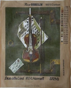 William Harnett THE OLD VIOIN Fleur d'Paris Needlepoint Canvas 59248 - Picture 1 of 1
