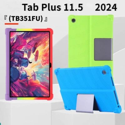 HOT For Lenovo Tab Plus 11.5IN 2024 TB351FU Silicone Shockproof Case Stand Cover - Image 1 of 4
