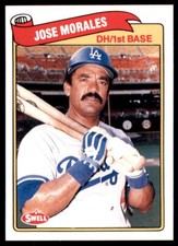1989 Swell Baseball Greats Jose Morales Los Angeles Dodgers #38