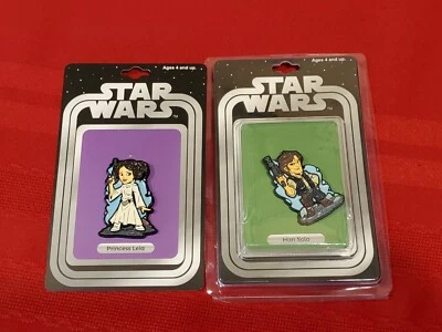 STAR WARS Pinicorn Celebration exclusive HAN SOLO + PRINCESS LEIA Pins - Image 1 of 4