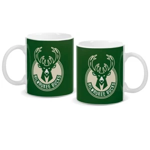 127085 MILWAUKEE BUCKS NBA BASKETBALL TEAM LOGO 330ML CERAMIC COFFEE MUG TEA CUP - Picture 1 of 1