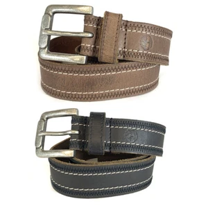 Cinturón de cuero de doble puntada para hombre Timberland A1BBG - Imagen 1 de 3