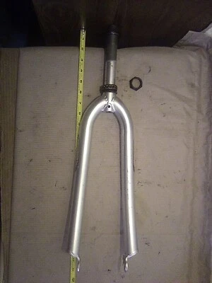Steel Rigid Bicycle Forks Steering Tube 1" Threaded  - Image 1 of 4