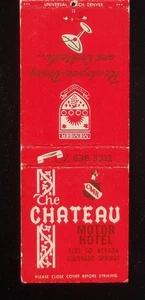 1960s The Chateau Motor Hotel Rendezvous Dining Cocktails Colorado Springs CO MB - Picture 1 of 2