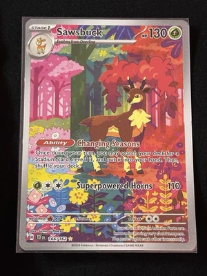 Sawsbuck 166/162 SV05: Temporal Forces Holo - Image 1 of 2