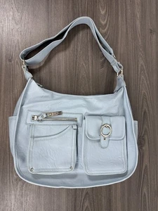 Rosetti Riveting Seams Convertible Hobo Bag Light Blue, Powder Blue - Picture 1 of 16