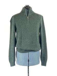 Croft & Barrow Hombre Bosque Verde 3/4 Cremallera Jersey M 830 - Imagen 1 de 5