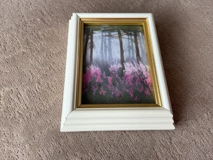 Azulejo de arte de porcelana Porsgrund Noruega enmarcado - Imagen 1 de 10