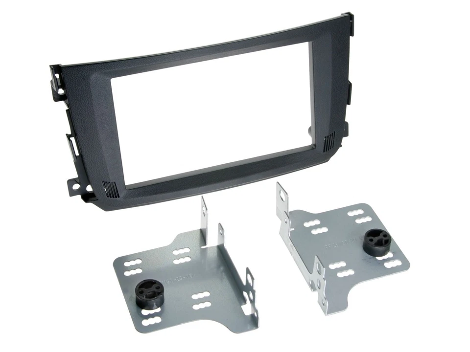 2-din Radioblende für smart FORTWO 2010- schwarz
