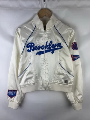 Cooperstown Collection By G-III & Carl Banks Brooklyn Dodgers Crop Bomber Jacket - Image 1 of 4