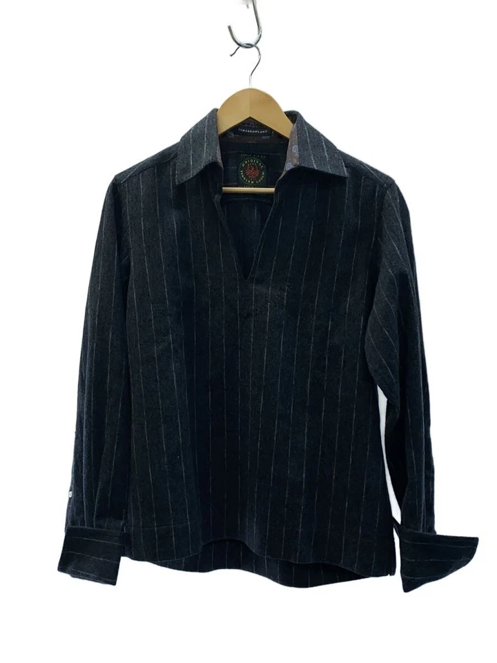 Camisa manga larga TOMORROWLAND Loden tela doble puño, talla M, lana, tira gris Foto 1 de 4