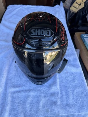 Shoei RF-1200 Helmet w/ Sena Bluetooth – DOT Snell Approved – Great Condition - Image 1 of 4