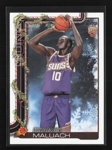 2025-26 Topps Holiday #H170 Khaman Maluach Phoenix Suns Rookie - Picture 1 of 2