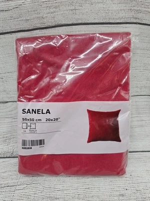 Funda de almohada roja Ikea Sanela 20" X 20" 303.965.80. 100% algodón Foto 1 de 2