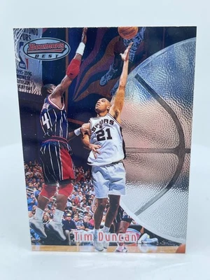 Tarjeta de novato Tim Duncan 1997-98 Bowman's Best #106 radiocontrol San Antonio Spurs patio Foto 1 de 4