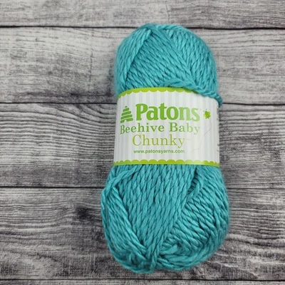 Hilo de tejer colmena Patons bebé madeja gruesa rápida azul marino acrílico nailon Foto 1 de 4