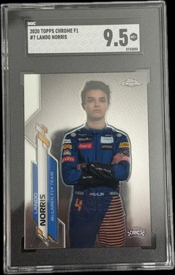 Topps Chrome F1 2020 Lando Norris #7 RC Gem Mint 10 SGC Foto 1 de 2