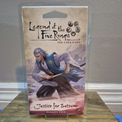Legend of the Five Rings LCG: Justice For Satsume Dynasty Pack Factory Sealed - Image 1 of 2