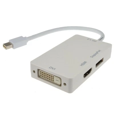Mini DisplayPort auf DVI-D HDMI oder Display Port 4kx2k Video Adapter - Bild 1 von 4