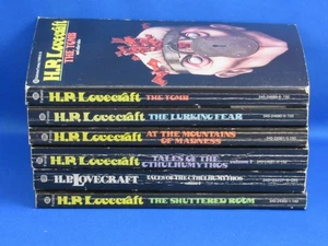 H.P. Lovecraft 1975 Ballantine Paperbacks Lot Of 6 Good To Very Good The Tomb - Foto 1 di 3
