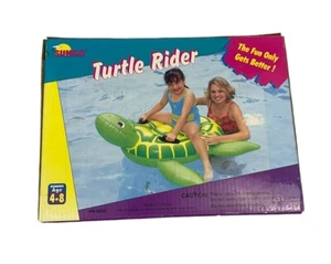 2001 Sunco Turtle Kid’s Rider Inflatable Raft Pool Float Toy #N-8332 - 48" - Picture 1 of 7