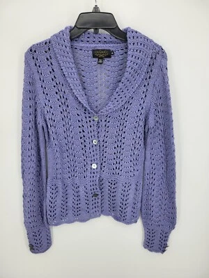 Suéter de diseño islandés para mujer pequeño cuello chal puntiagudo cárdigan abotonado Foto 1 de 4