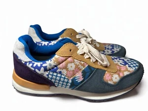 Inkkas Hendrix Joggers Sneakers Unisex Donna 10 Multicolore Floreale Scamosciato Lk Nuove - Foto 1 di 10