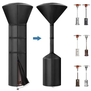 Patio Heater Cover, Heavy Duty Waterproof Outdoor Heater Protector with Zipper - Picture 1 of 7