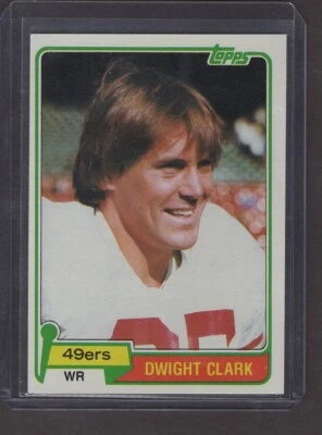 1981 Topps Dwight Clark 49ers RC Rookie 'The Catch' ROOKIE GOLD TOP LOAD - Image 1 of 2