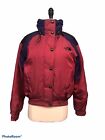 Vintage 80s / 90s The North Face Red and purple Ski Jacket With Hood In Collar