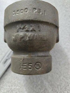 WAED 1 1/2" x 1 schwarz Temperguss Reduzierkupplung Rohrverschraubung - Bild 1 von 5