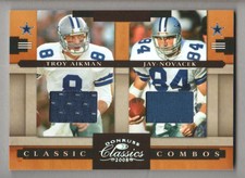 2008 Donruss Classics Classic Combo Jersey #CC9 Troy Aikman Jay Novacek JSY /250