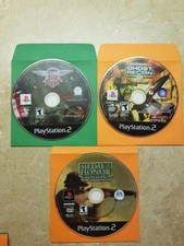 PS2 Games 3 Metal Of Honor Seek And Destroy Ghost Recon 2 Free Ship War