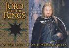 2002 LORD OF THE RINGS FELLOWSHIP OF RING BOROMIRS CLOAK MATERIAL COSTUME CARD