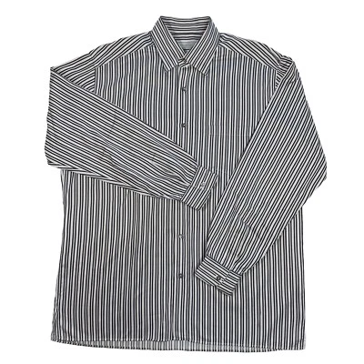 Camisa de vestir Ermenegildo Zegna para hombre a rayas con botones SUAVE hecha en Italia XXL Foto 1 de 4