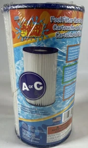 Splash Time Pool Filter Cartridge Type A or C Height 8" X 4.12" Diameter NEW - Picture 1 of 9