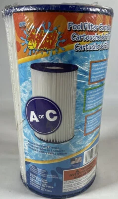 Splash Time Pool Filter Cartridge Type A or C Height 8" X 4.12" Diameter NEW - Image 1 of 4