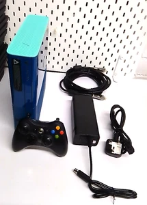Microsoft Xbox 360 Model E - 500GB - Blue Edition - Complete (FAST FREE POSTAGE) - Picture 1 of 6