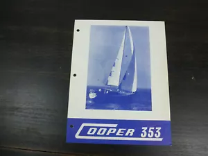 Cooper 353 original factory sailboat brochure - Picture 1 of 5