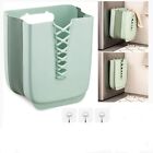 Laundry Basket Washing Bin Clothes Storage Collapsible Hamper Foldable 30L Green