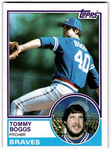 Tommy Boggs 1983 Topps 649 Atlanta Braves