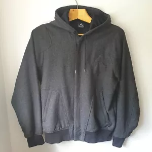 Nike Air Jordan Mieszanka wełny Varsity Bluza z kapturem Kurtka Szara Antracyt M - Zdjęcie 1 z 10