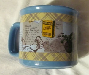 Recipe- Chef Blue Ceramic Coffee Mug Cup HH Rare Design Excellent Condition - Picture 1 of 6