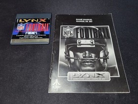 NFL Football Atari Lynx NRMT condition game cartridge and manual