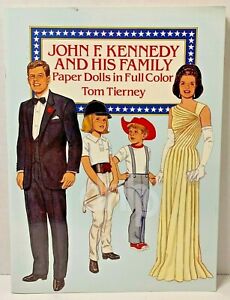 John Jackie Kennedy Paper Doll First Family Cut-Out Book Tom Tierney 1990