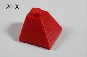 LEGO® Red Slope 45 2 x 2 Double Convex Design ID 3045 - Picture 1 of 12